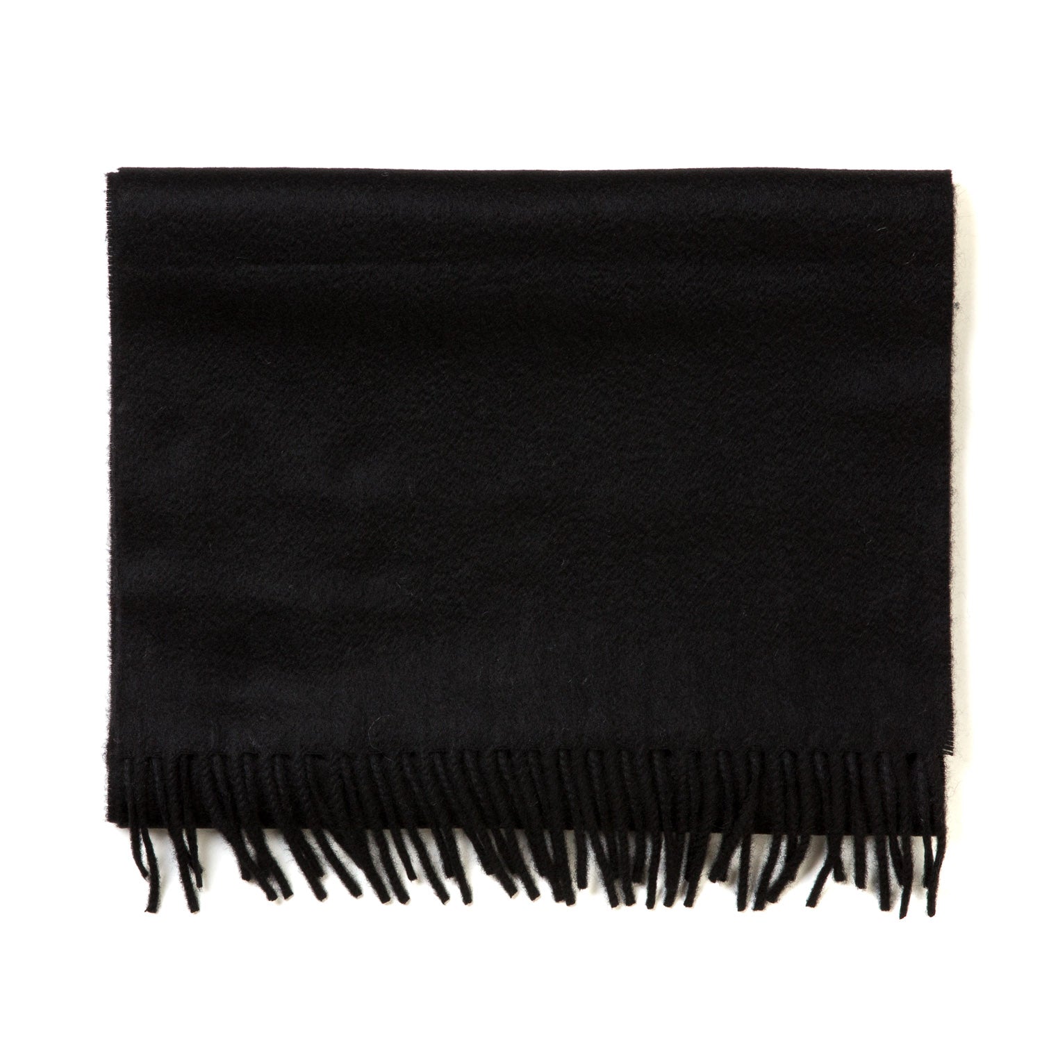 MJ Exclusive: Black Scarf "Classic Plain" made of Scottish Cashmere